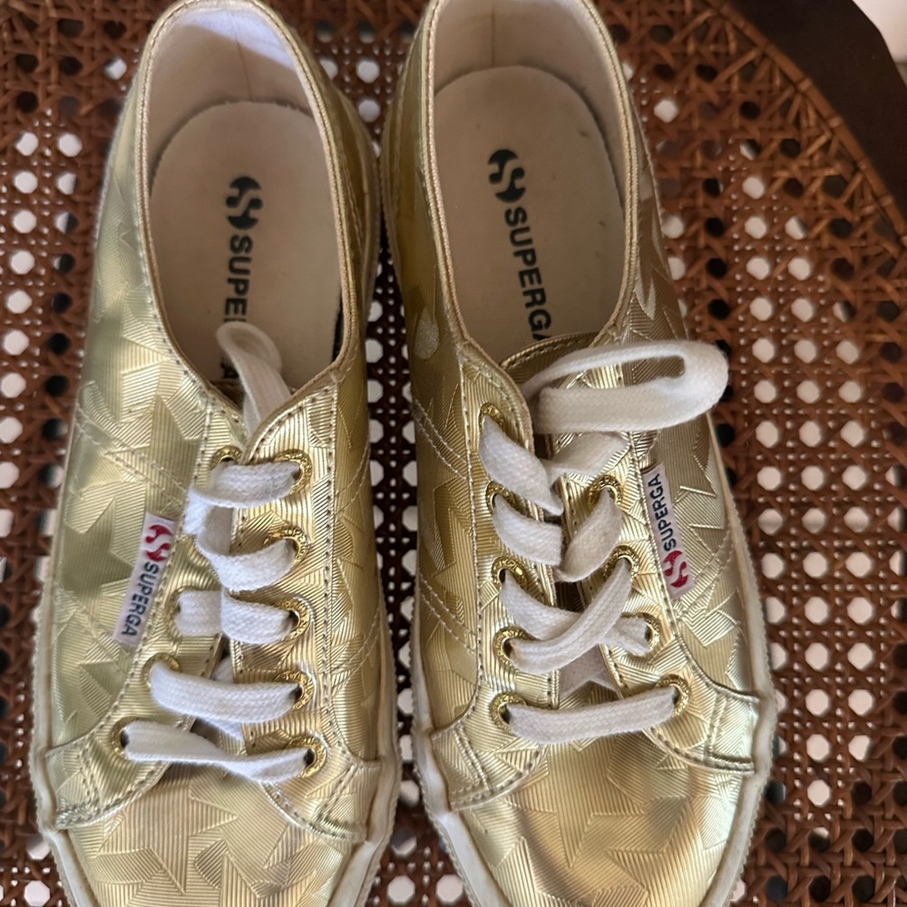 Superga Beige Leather Sneakers - Picture 8 of 11